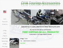 Tablet Screenshot of cvmtouringaccessories.com